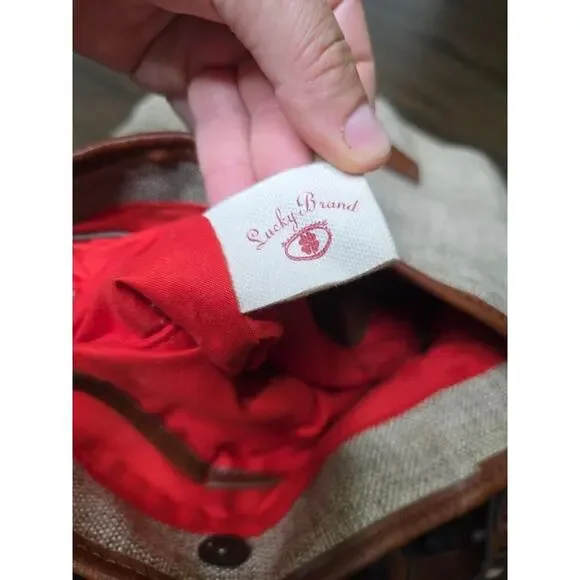 Lucky Brand Beige Kenya Tote Est. 1990 100% Cotton RN100583‎ - Picture 10 of 16